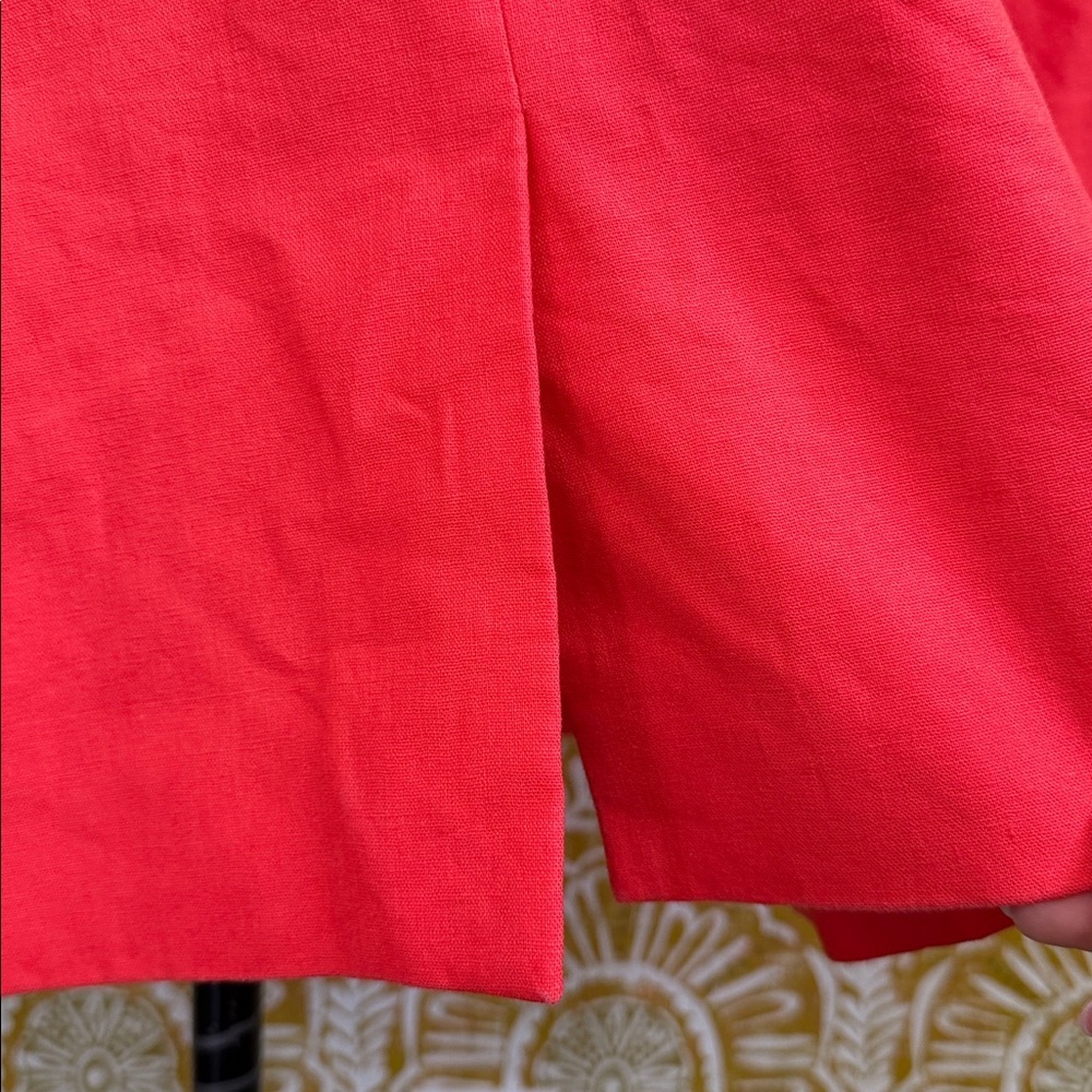 J. Crew Holland Linen-Blend One-Button Blazer in Flame Orange $178 Sz 22 - Picture 13 of 16